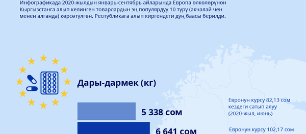 Валюта рыногундагы олку-солкулуктан КРде Европа товарлары кандай кымбаттайт - Sputnik Кыргызстан