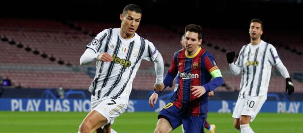 Матч Лиги чемпионов между Барселоной и Ювентуса Матч Лиги чемпионов между Барселоной и Ювентуса - Sputnik Кыргызстан