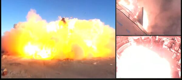 Взрыв космического корабля Илона Маска попал на видео - Sputnik Кыргызстан