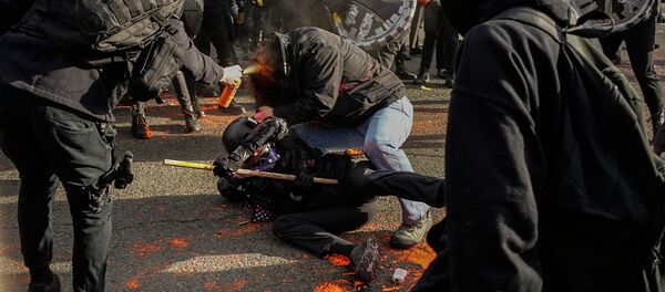 Потасовка митингующих избирателей в Вашингтоне - Sputnik Кыргызстан