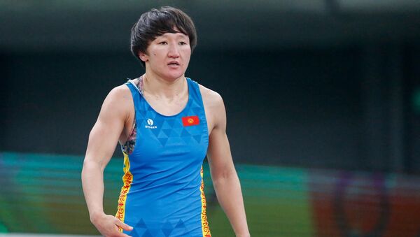 Чемпионка мира по вольной борьбе Айсулуу Тыныбекова. Архивное фото - Sputnik Кыргызстан