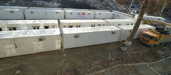 Строительство больницы из контейнера в Кадамжае - Sputnik Кыргызстан