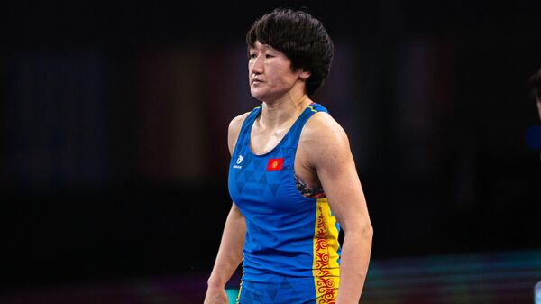 Серебряная медалистка Олимпийских игр в Токио Айсулуу Тыныбекова. Архивное фото - Sputnik Кыргызстан