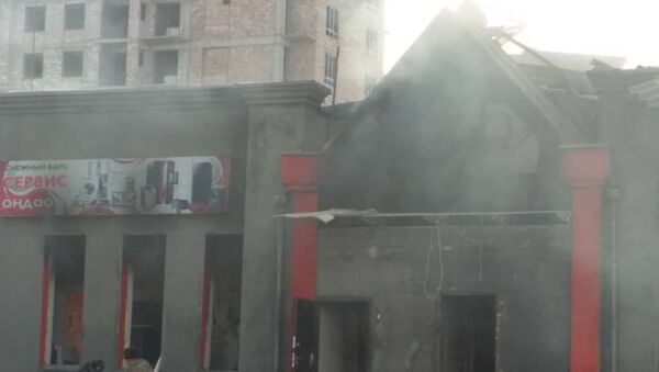 Последствия пожара в сервисном центре по ремонту бытовой техники в Бишкеке - Sputnik Кыргызстан
