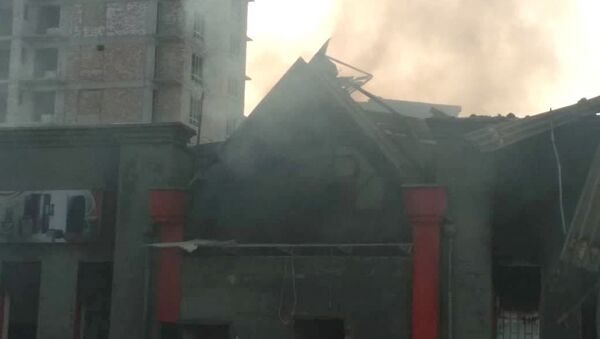 Последствия пожара в сервисном центре по ремонту бытовой техники в Бишкеке - Sputnik Кыргызстан