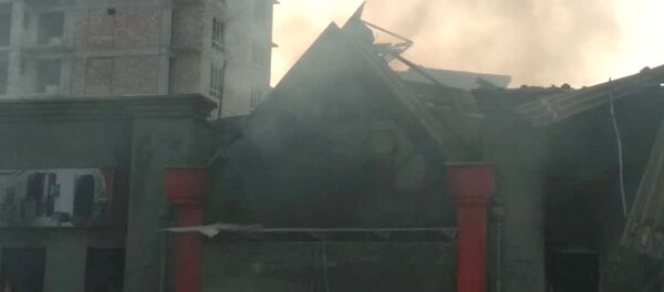 Последствия пожара в сервисном центре по ремонту бытовой техники в Бишкеке - Sputnik Кыргызстан