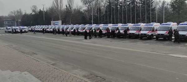 Коопсуз шаардын акчасына 37 тез жардам унаасы сатып алынды. Видео - Sputnik Кыргызстан