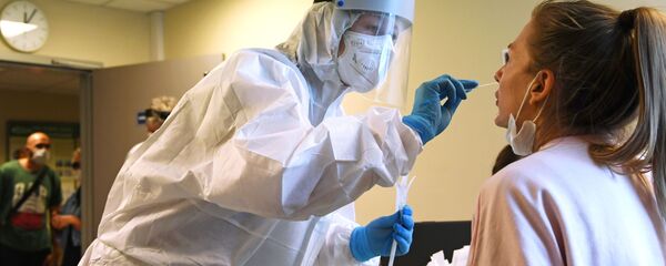 Экспресс-тестирование на COVID-19 в аэропорту Внуково - Sputnik Кыргызстан