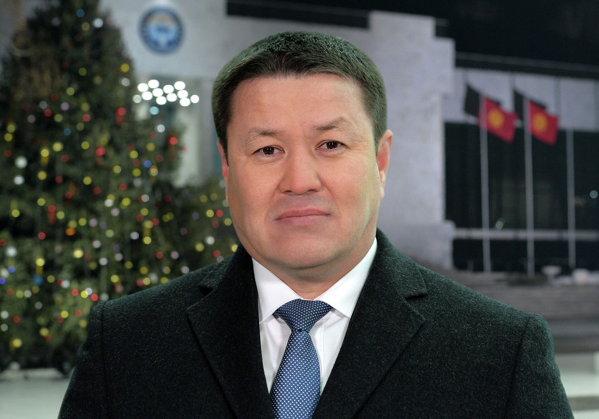 Новогоднее поздравление и.о. президента Таланта Мамытова - Sputnik Кыргызстан, 1920, 30.12.2021