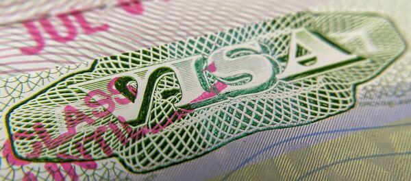 Штамп визы в заграничном паспорте. Архивное фото - Sputnik Кыргызстан