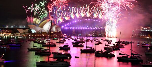 Салют во время празднования Нового 2021 года в Австралии - Sputnik Кыргызстан