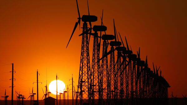 Работа ветроэлектростанции - Sputnik Кыргызстан