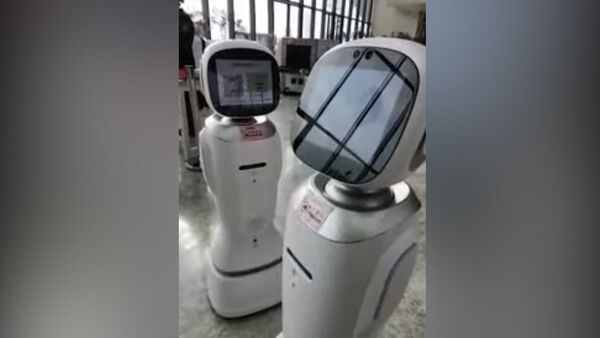 Кытай: окурман талашып, кайым айтышкан роботтор. Жылмаюу чакырган видео - Sputnik Кыргызстан