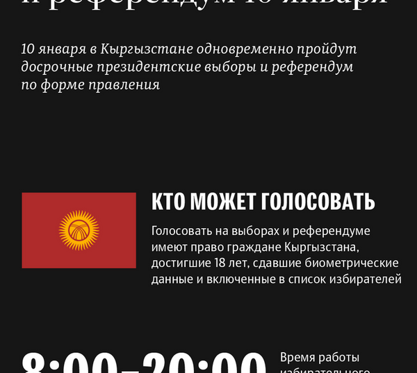 Как будут проходить президентские выборы и референдум 10 января - Sputnik Кыргызстан