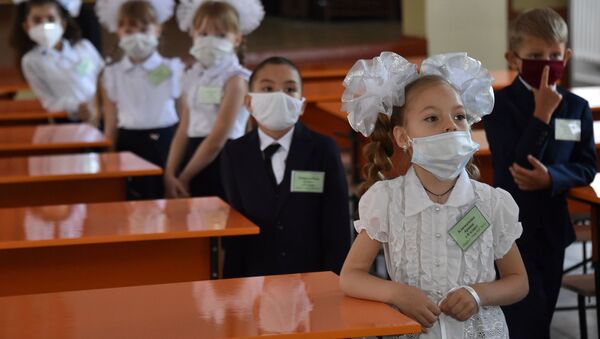 Новый учебный год в Бишкеке в условиях пандемии коронавируса - Sputnik Кыргызстан