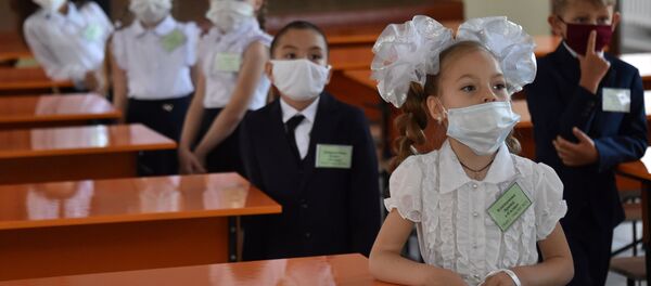 Новый учебный год в Бишкеке в условиях пандемии коронавируса - Sputnik Кыргызстан