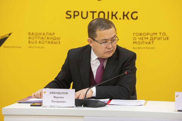 Заместитель министра и директор центрального казначейства Марлен Амандыков - Sputnik Кыргызстан
