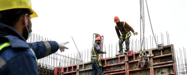 Строительство ЖК Сердце столицы в Москве - Sputnik Кыргызстан