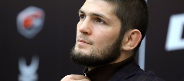 UFC уюмунун жеңил салмактагы учурдагы чемпиону Хабиб Нурмагомедов. Архив - Sputnik Кыргызстан