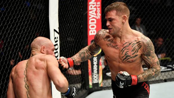 Дастин Порье против Конора МакГрегора во время турнира UFC 257 - Sputnik Кыргызстан