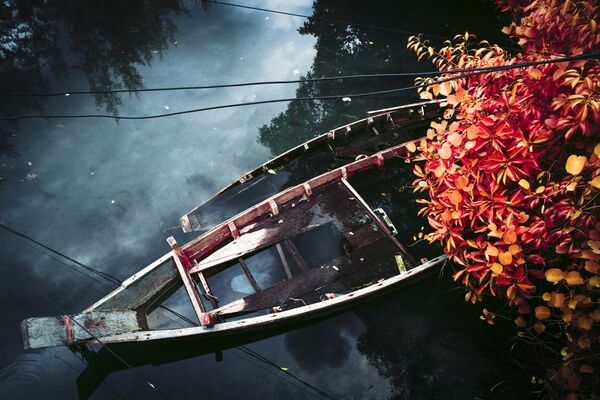 Снимок Sunken Boat фотографа Dani Kangu, победивший в категории IRchrome конкурса 2nd Life in Another Light Photo Contest - Sputnik Кыргызстан