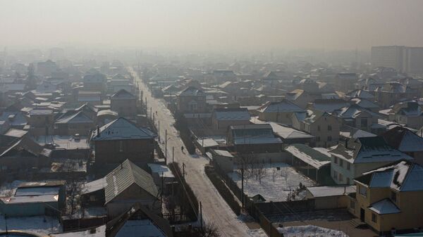 Жилмассив Кок-Жар во время смога. Архивное фото - Sputnik Кыргызстан