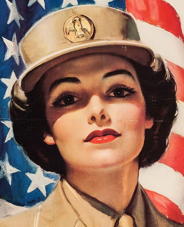 Постер призыва девушек в Женский корпус армии США в 1943 году  - Sputnik Кыргызстан