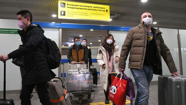 Пассажиры в терминале аэропорта. Архивное фото - Sputnik Кыргызстан