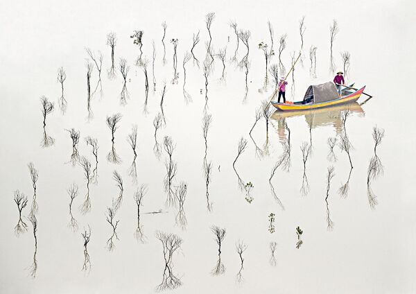 Снимок Fishermen of The Mangroves австралийского фотографа Les Sharp, победивший в категории Fine Art среди профессионалов конкурса Tokyo International Foto Awards 2020 - Sputnik Кыргызстан