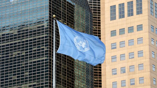 Флаг Организации Объединенных Наций. Архивное фото  - Sputnik Кыргызстан