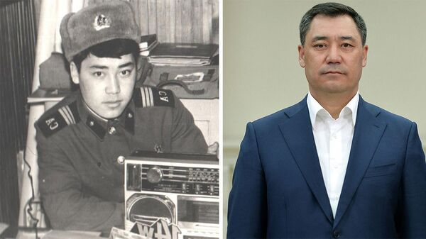 Президент Кыргызстана Садыр Жапаров во время службы в армии и в нынешнее время - Sputnik Кыргызстан