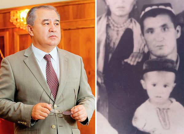 Известный политик Омурбек Текебаев и его отец Чиркеш Текебаев. Известно, что он владел ремеслами и умел работать на тракторе - Sputnik Кыргызстан