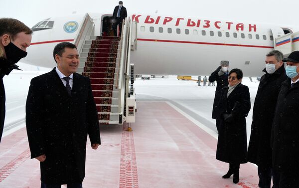 Президент КР Садыр Жапаров прибыл в Москву с первым зарубежным визитом - Sputnik Кыргызстан