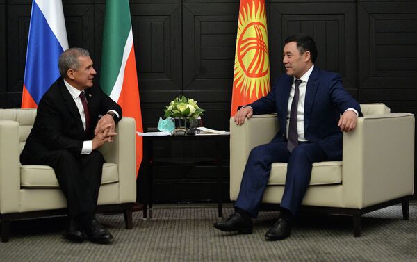 Президент Кыргызстана Садыр Жапаров встретился с главой Татарстана Рустамом Миннихановым - Sputnik Кыргызстан