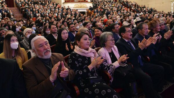 Торжественное мероприятие, посвященная 100-летию деятеля Кулуйпы Кондучаловой - Sputnik Кыргызстан