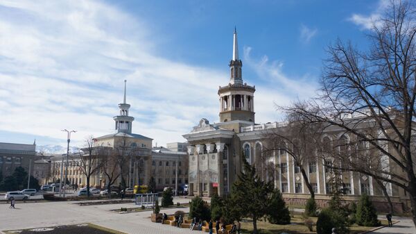 Вид на здание Международного университета Кыргызстана. Архивное фото  - Sputnik Кыргызстан
