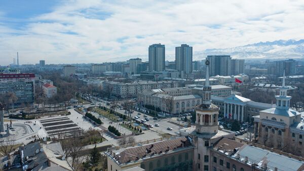Вид Бишкека с дрона. Архивное фото - Sputnik Кыргызстан