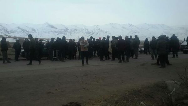 Митинг в Джумгальском районе - Sputnik Кыргызстан