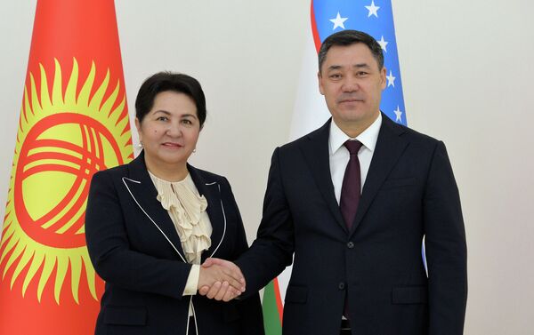Президент Кыргызстана Садыр Жапаров в рамках госвизита в Узбекистан провел встречи с главой Сената Танзилой Нарбаевой - Sputnik Кыргызстан