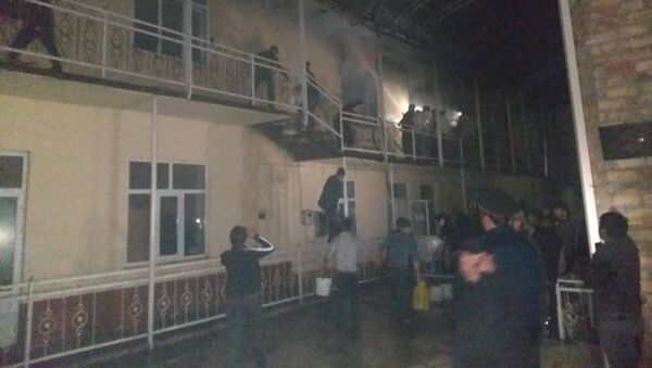 Пожар в медресе в Кара-Сууйском районе Ошской области  - Sputnik Кыргызстан