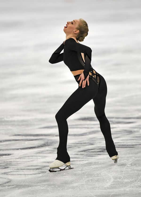 Американская фигуристка Брэди Теннелл на чемпионате мира по фигурному катанию в Стокгольме - Sputnik Кыргызстан