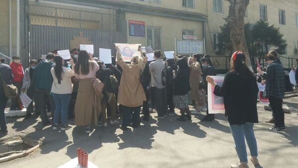 Митинг против руководства МВД в городе Ош - Sputnik Кыргызстан