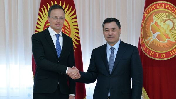 Встреча президента Садыра Жапарова и министра иностранных дел Венгрии - Sputnik Кыргызстан
