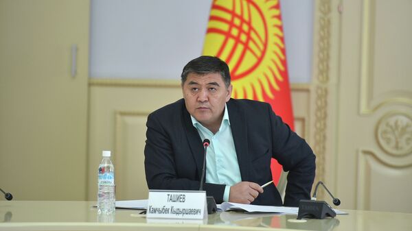 УКМКнын төрагасы, министрлер кабинетинин төрагасынын орун басары Камчыбек Ташиев. Архив - Sputnik Кыргызстан