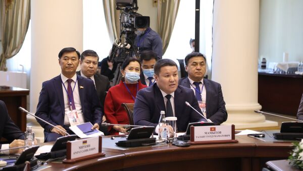 Торага Жогорку Кенеша Талант Мамытов на межпарламентской ассамблее стран СНГ - Sputnik Кыргызстан