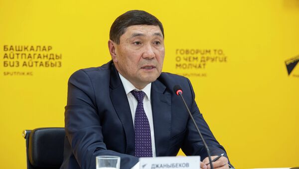 Министр сельского, водного хозяйства и развития регионов Аскарбек Джаныбеков - Sputnik Кыргызстан