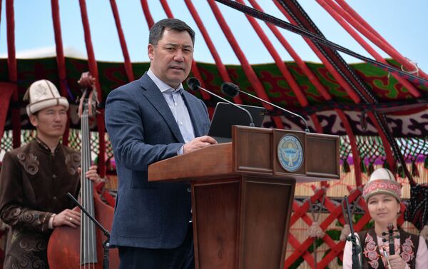 Президент Садыр Жапаров сегодня, 15 мая, принял участие в открытии Иссык-Кульской международной туристической выставки-ярмарки (ITF-2021) под названием Я кочевник - Sputnik Кыргызстан