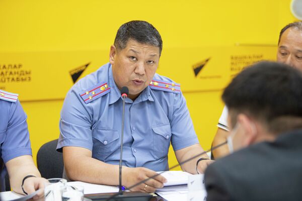 Заместитель начальника Службы общественной безопасности Министерства внутренних дел Нурлан Исмаилов - Sputnik Кыргызстан