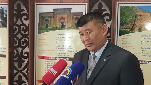 Недавно назначенный акимом Кара-Сууйского района Ошской области Турусбек Ногоев - Sputnik Кыргызстан