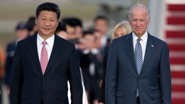 Кытай жетекчилиги өлкө лидери Си Цзиньпин менен АКШ президенти Жо Байден. Архив - Sputnik Кыргызстан